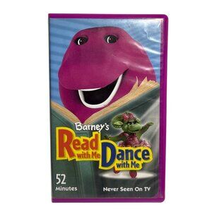 Barneys Read With Me Dance With Me VHS Tape Never Seen On TV 2003 Songs Ages 1-8